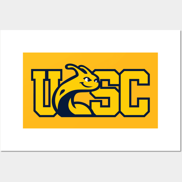 uc santa cruz - banana slugs Wall Art by Haunted House Tattoo